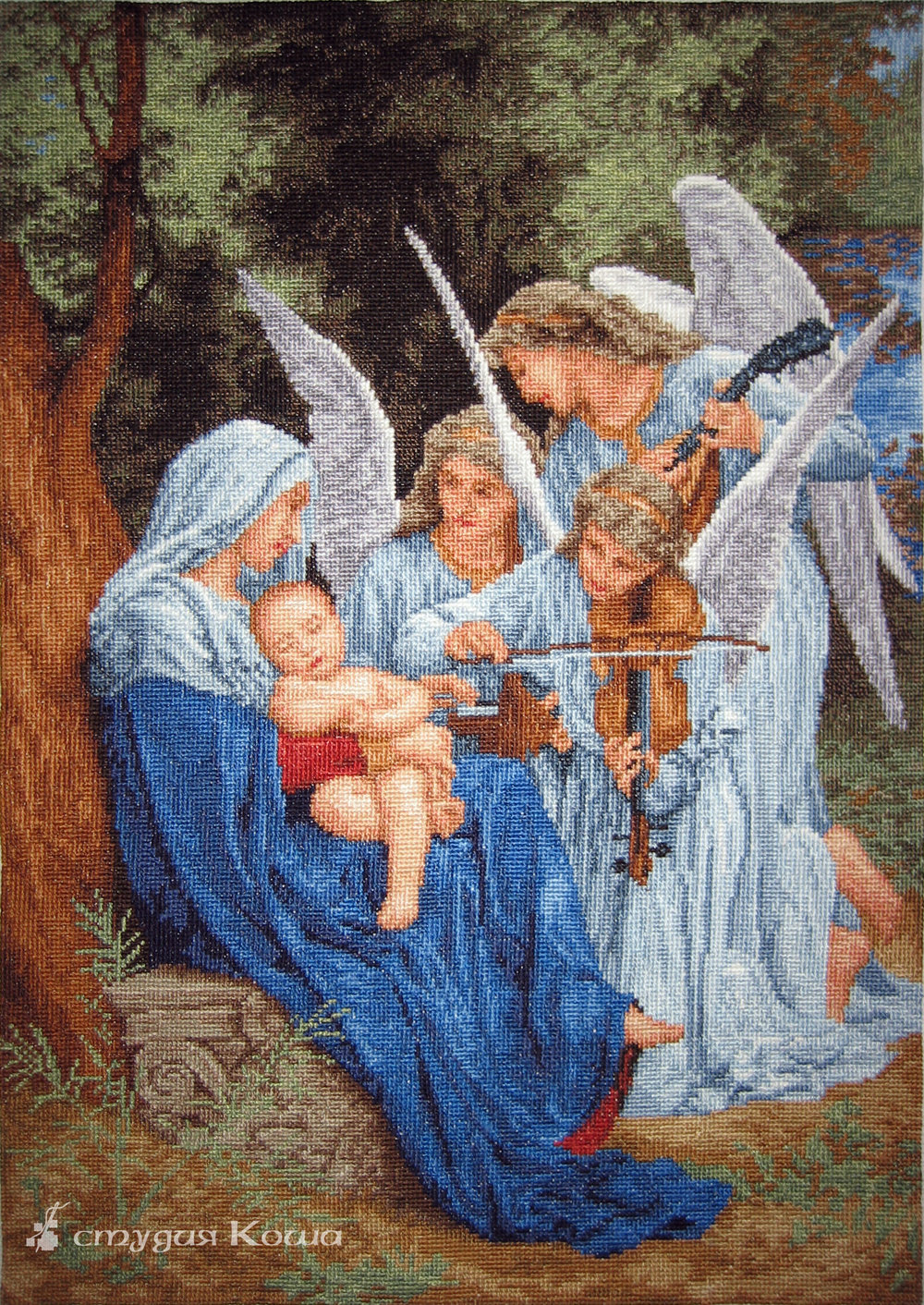 Наборы вышивки крестом с ангелами